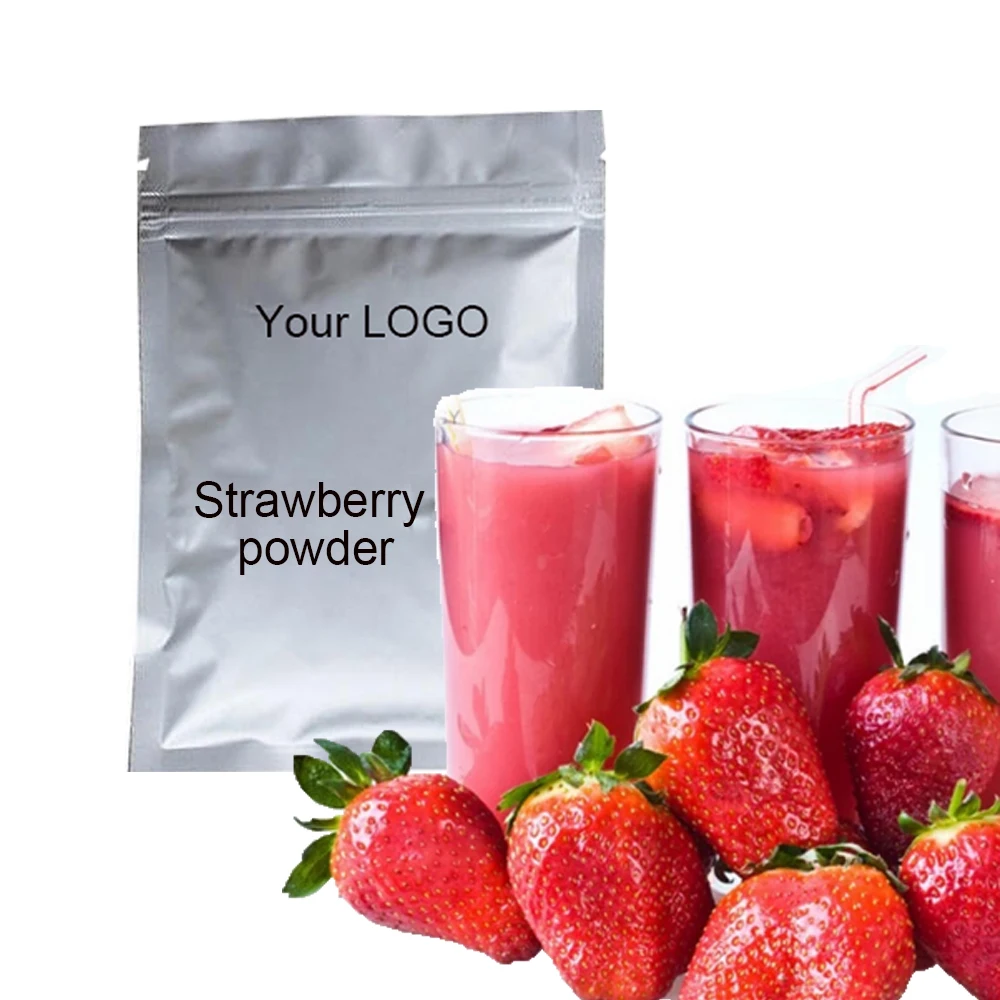 

Private Label Food Grade Top Quality Freeze Dried Organic Strawberry Fruit Powder