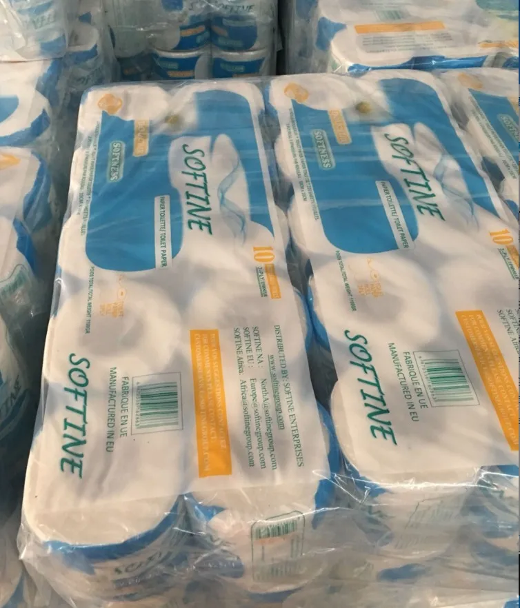 

Environmental Pure Wood Pulp 3 Layers Soft Toilet Paper Roll, White