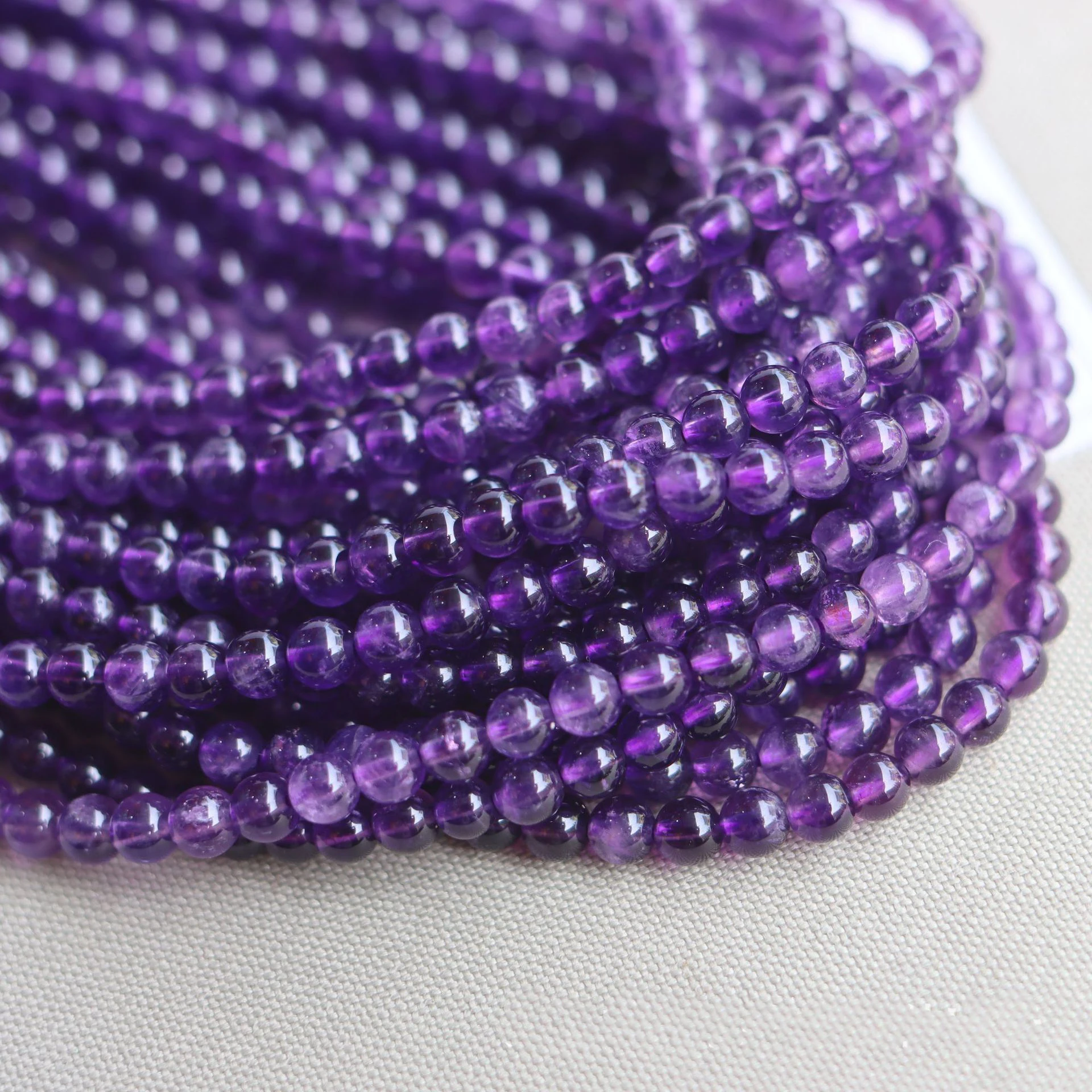 

Amethyst grade 4A 4mm/6mm natural gemstone lava loose beads crystal aquamarine bracelet stone beads for jewelry making, Natural multi