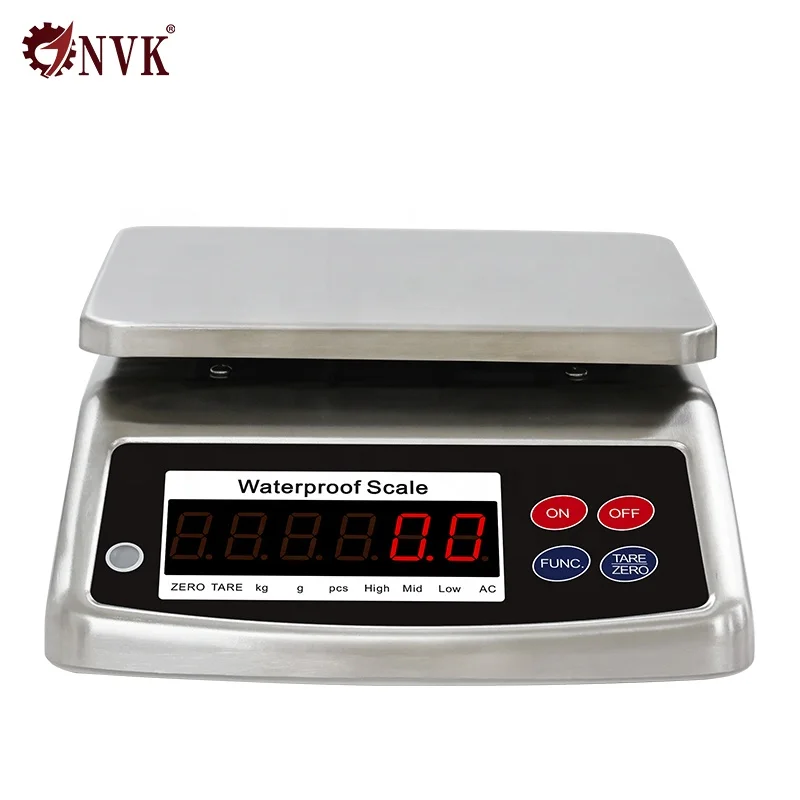 

3/6/15/30kg IP68 Stainless Steel Waterproof Electronic Weighing Scale Platform Scale