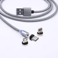 

Type-C Micro fast LED Magnetic usb cable charger with quick charging