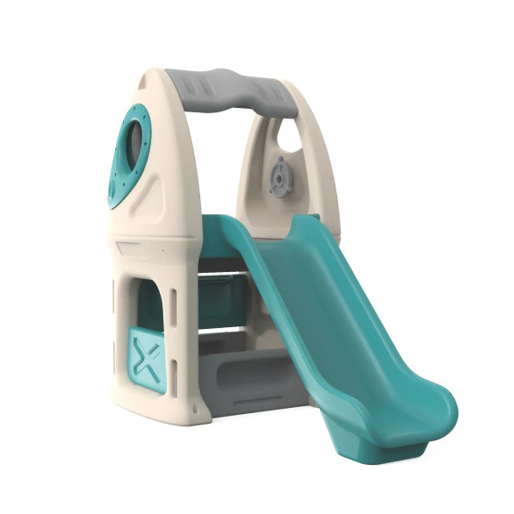 
Hot sale plastic children toys kids baby indoor slide with swing set 