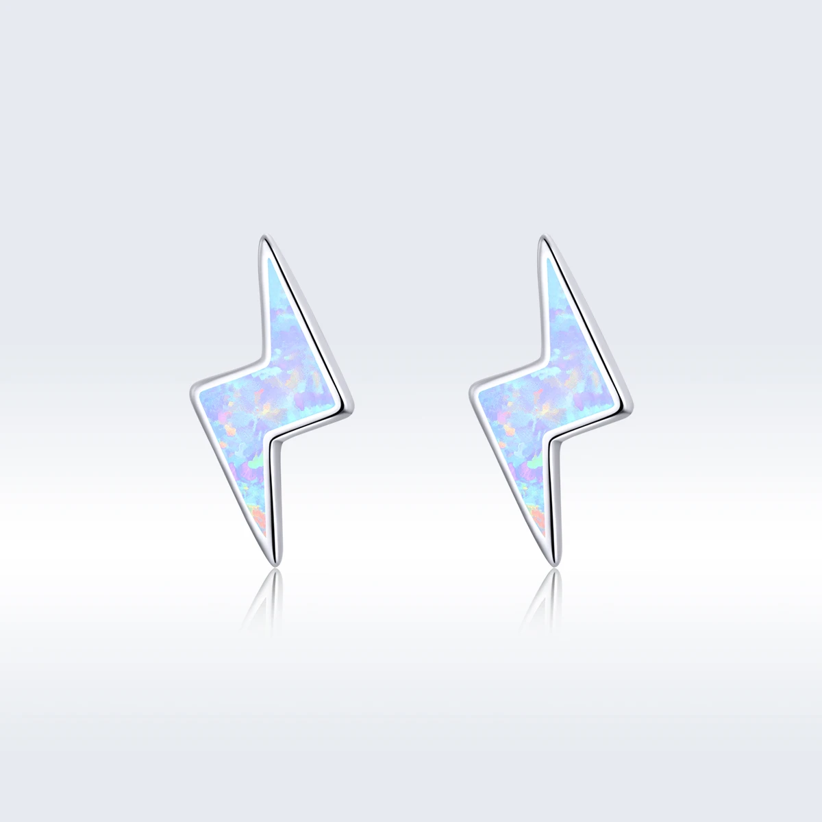 

High Quality 925 Silver Opal Lightning Fashion Earrings Trend 2020