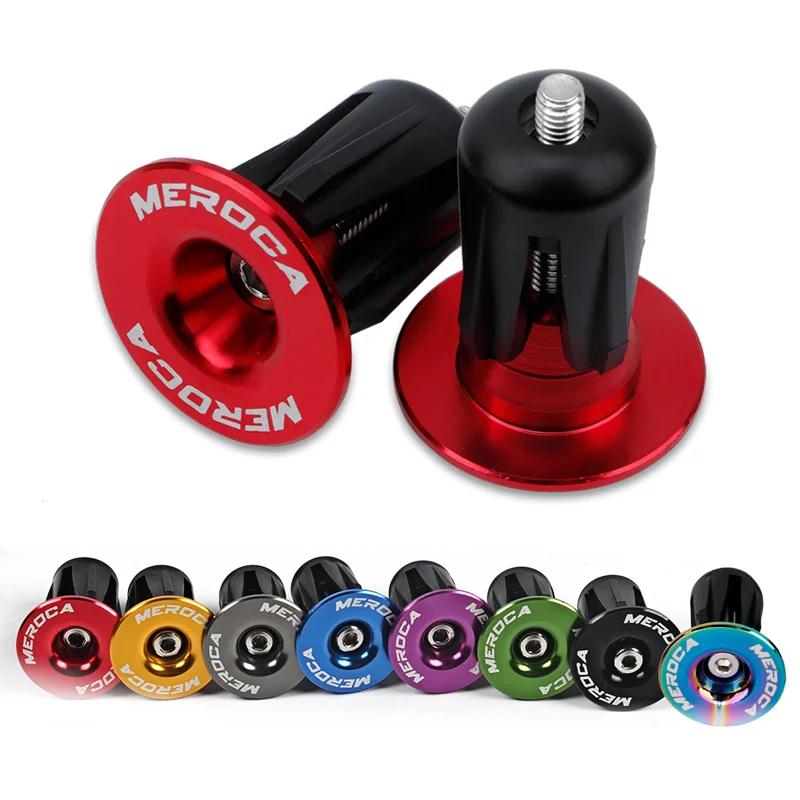 

Mountain bike expansion lock bar plug MEROCA color aluminum alloy road bike bicycle bar plug end cover