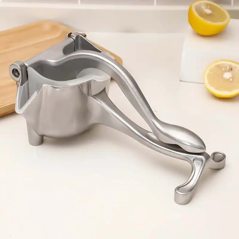 

Manual Juicer Household aluminum alloy Baby Fruit Juicer Creative Portable Durable Mini Juicer Lemon Squeezer, Silver