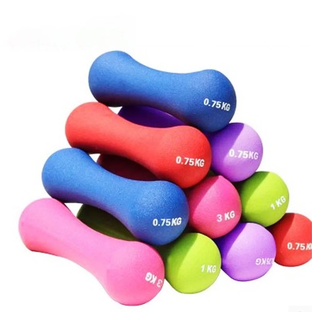 

SD-8081 Hot-selling home gym equipment neoprene dumbbells weights set for woman, Silver,grey, pink, green