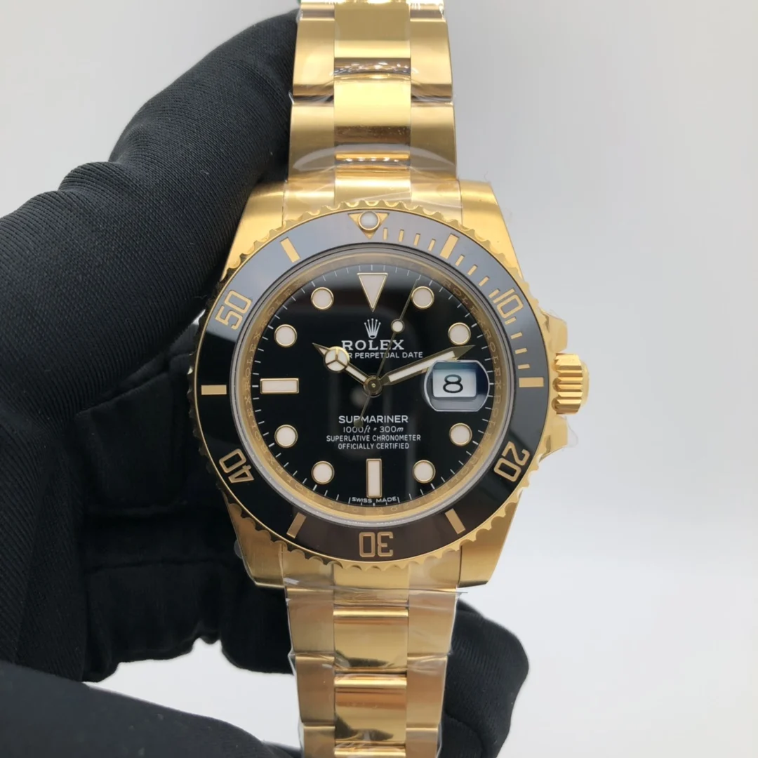 

Fashion Men'S Casual Gold Nigga Rolex Watch 904L Stainless Steel 3230 Automatic Mechanical Movement Swiss Sports Rolex Watch