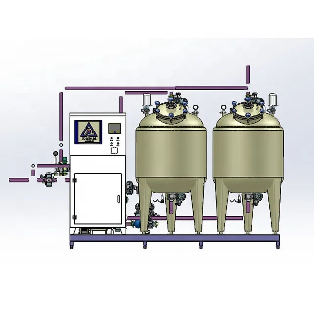 
Tianfu Technology CIP-2000L automatic pharmaceutical or cosmetics CIP cleaning station system 