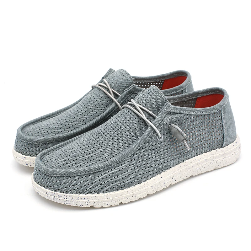 

Summer Mesh EVA Sole Canvas Light Casual Man Loafer Shoes with Breathable