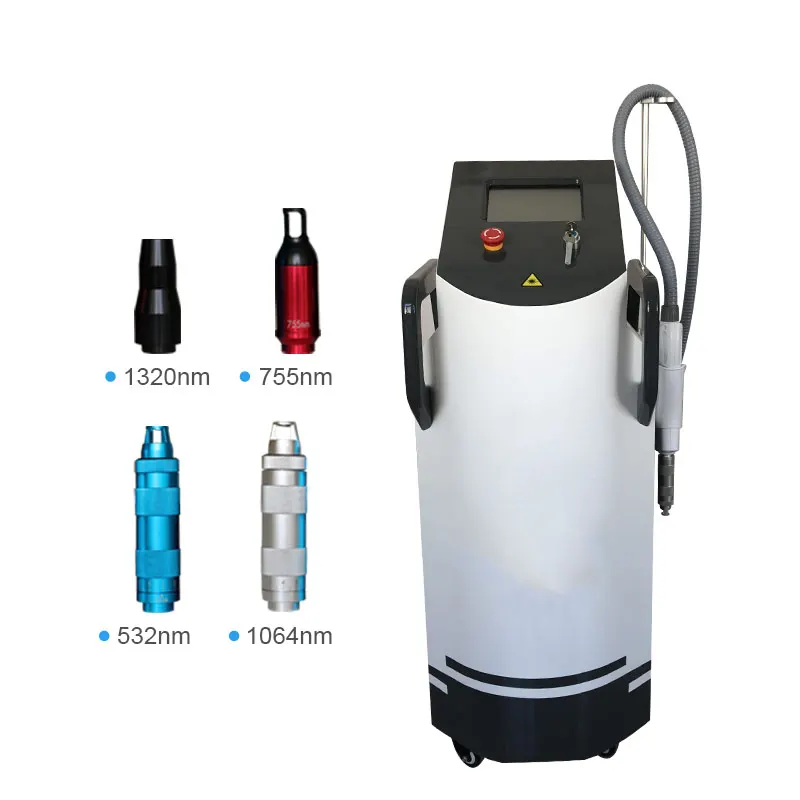 

taibo beauty all color tattoo laser removal laser machine four head 755 1064 532 1320 nm yag nd laser picosecond device