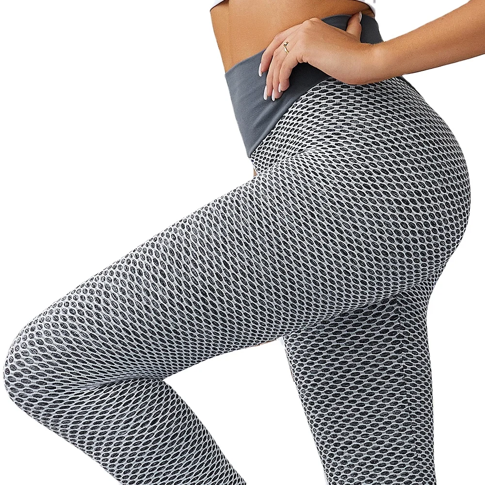 

2021 Trending Honeycomb Seamless High Wasted Lady Tight Woman Jogging Pants Yoga Pants