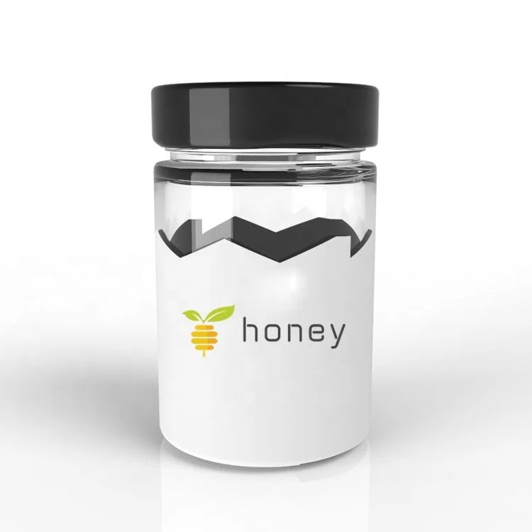 

Customized Empty Cylinder 106ml 212ml Glass Honey Jars With Lids And Printing Logo