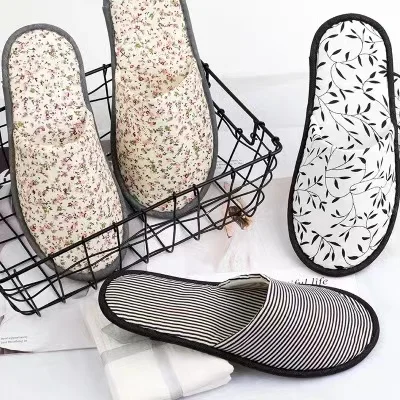 

Disposable slippers home hospital hotel guest house beauty salon non-slip protable bed room floor washable slippers, Yellow or customized