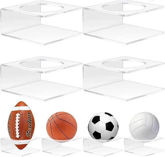 

Acrylic Football Holders Football Display Case Sports Ball Storage Rack for Basketball Football Volleyball Soccer Collection
