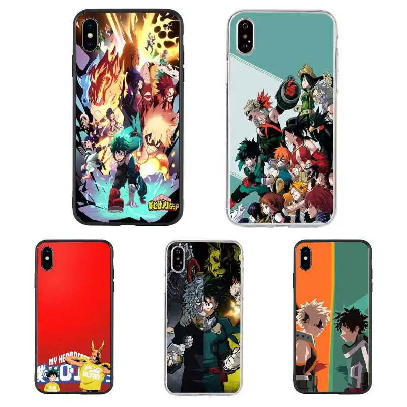 

2020 new arrival phone case My Hero Academia Group photo for iPhone 11 Pro X XR XS MAX 6 S 7 8 Plus soft silicon phone case