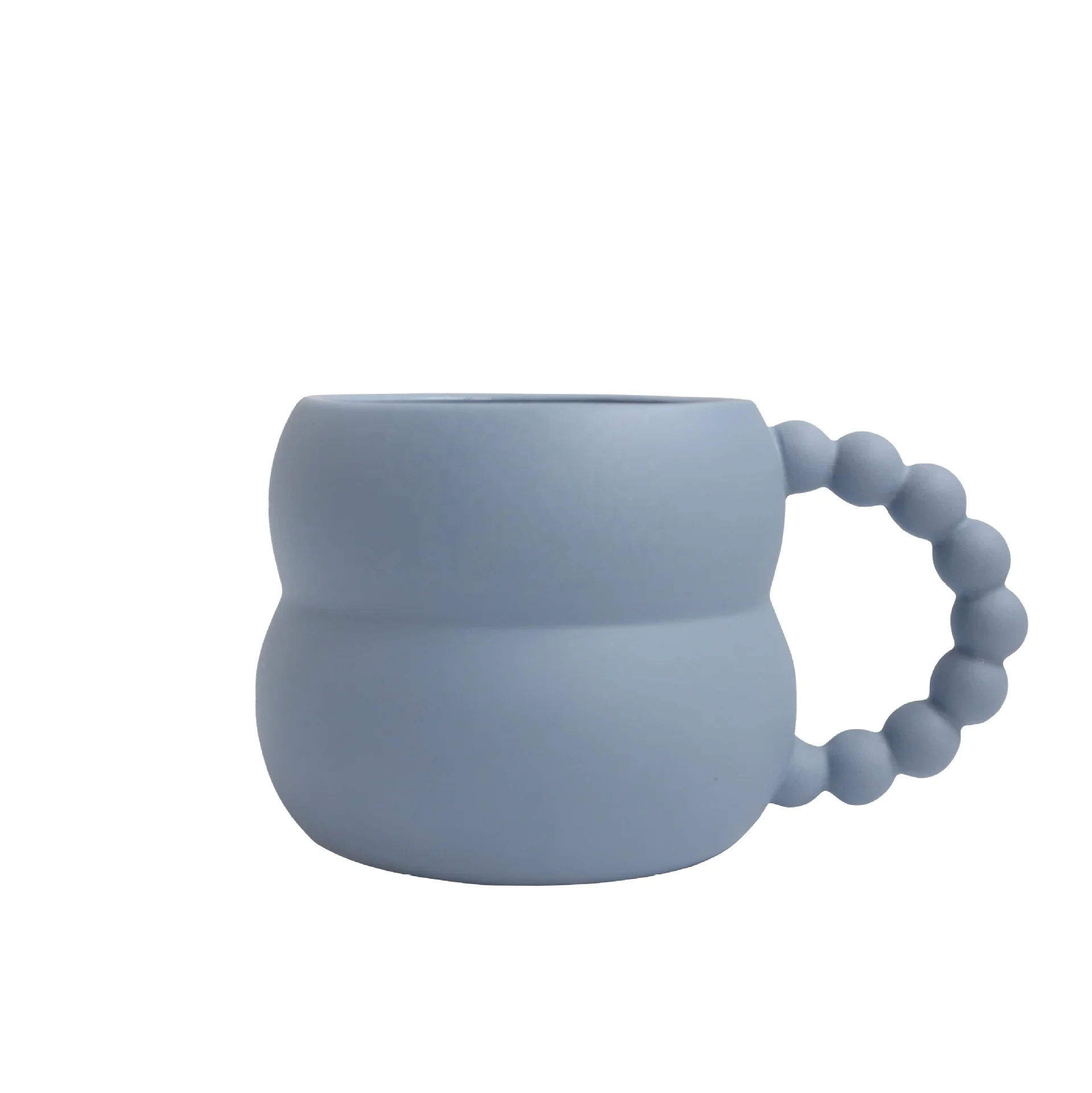 

Lelyi Korea ins super popular chubby mug home office coffee cup gift girl couple mug, 2 colors available