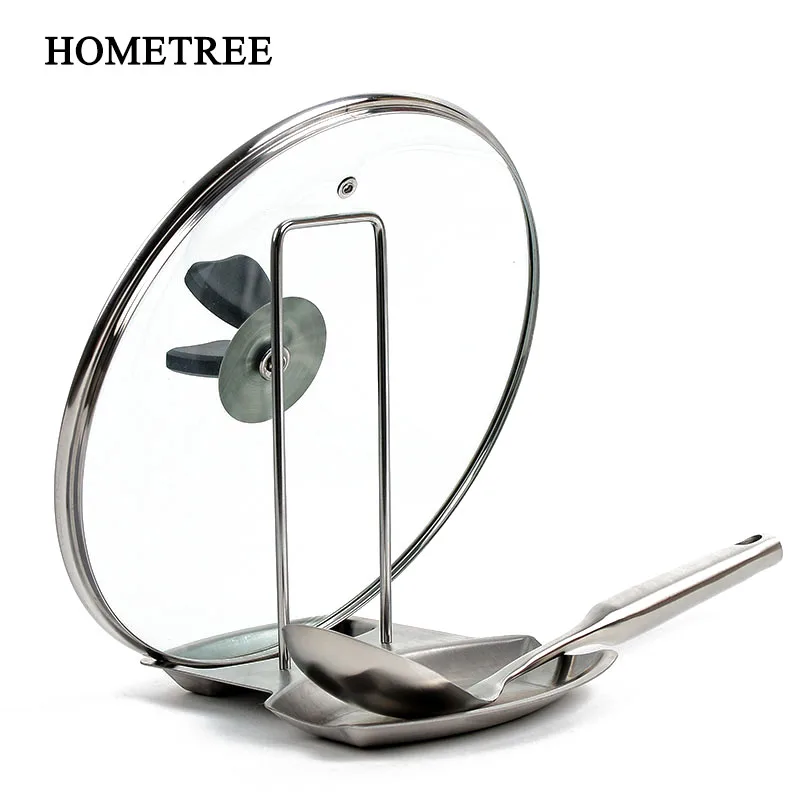 

Multi-Functional Spoon Rests Pot Clips Stainless Steel Pot Holder Cutting Board Drain Rack Kitchen Storage Rack