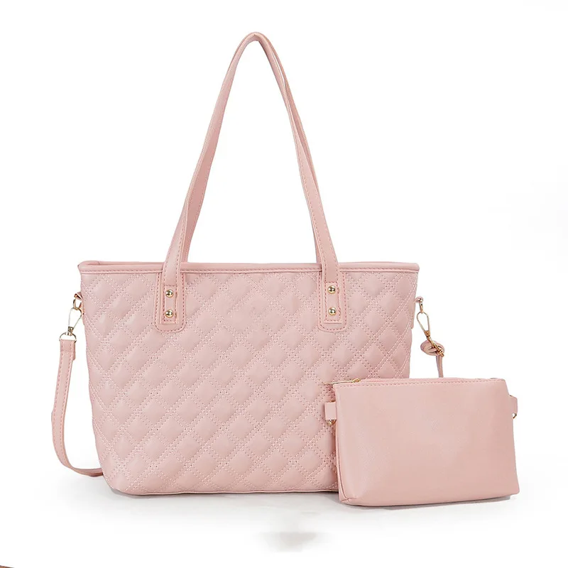 

zipper lady tote hand bag 4 pcs ladies bags handbags set, 5colors