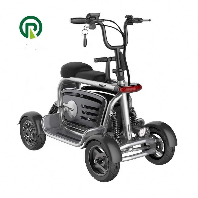 

800w electric Tricycle Removable Electric Scooter Foldable dual motor Mobility electric Scooter 012, Black