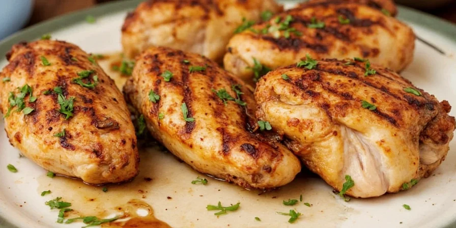 Everything bagel seasoning on grilled chicken