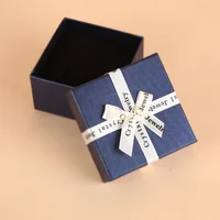 

New Wholesale Bow Pretty Cardboard Jewelry Packaging Box Custom Box For Jewelry