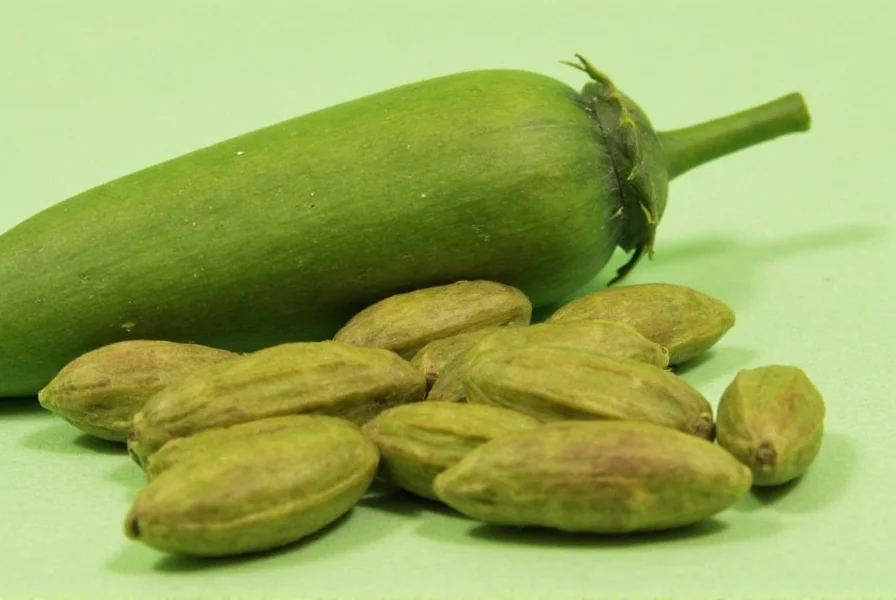 Whole cardamom pods in eco-friendly packaging