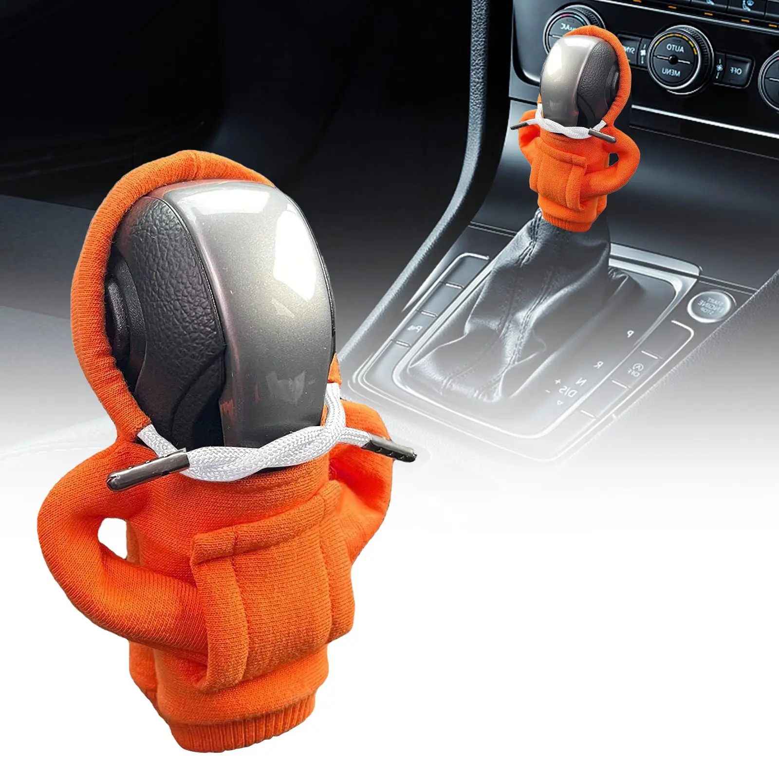 

Manual Handle Gear Shift Decor Hoodie Covers Automatic Car Interior Accessories Fashion Hoodies Car Gear Shift Knob Cover