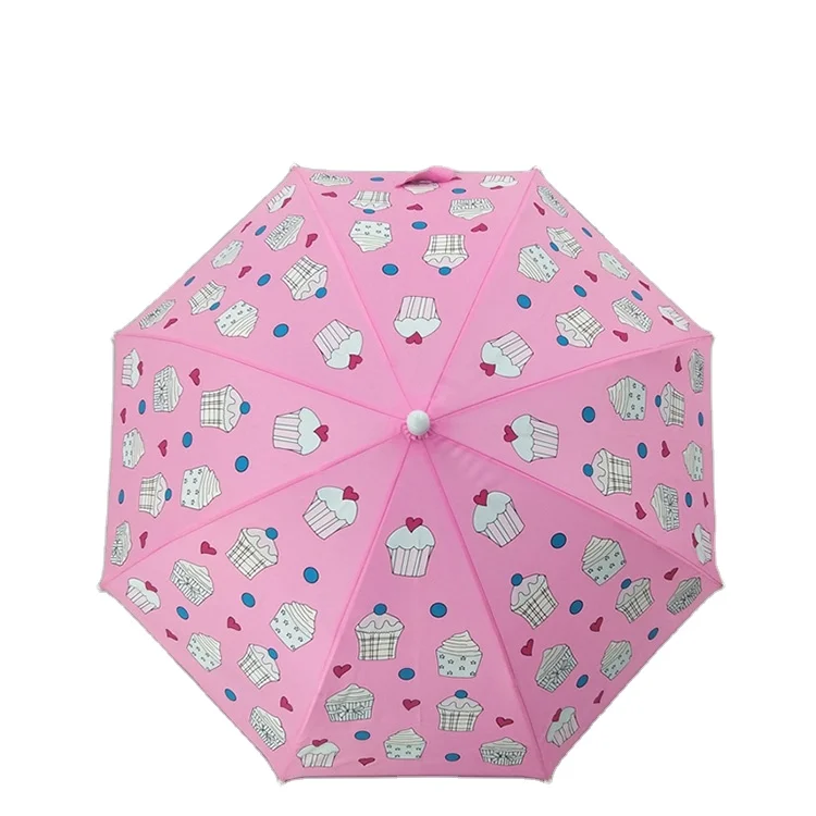 

2021 Hot Selling Magic Color Change When Wet Kids Children Straight Umbrella Wholesale New Fashion for Gift