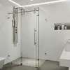 glass sliding door toilet shower cabin