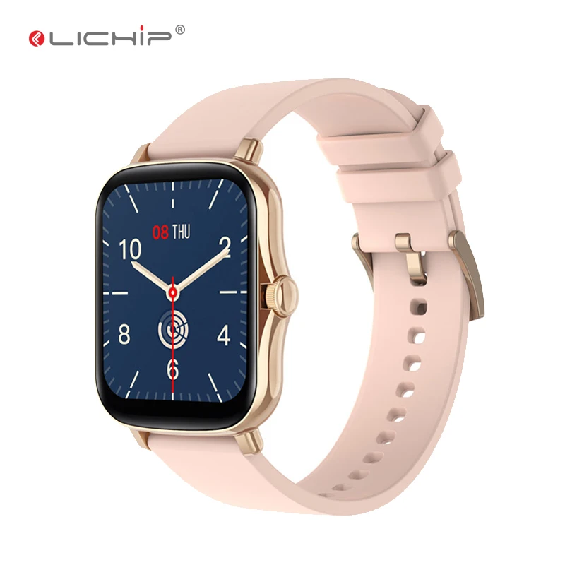 

LICHIP L130 smart watch w26 12 reloj inteligente relojes 2020 relogio montre smartwatch IWO serie 6 seri call, Black, gold, silver