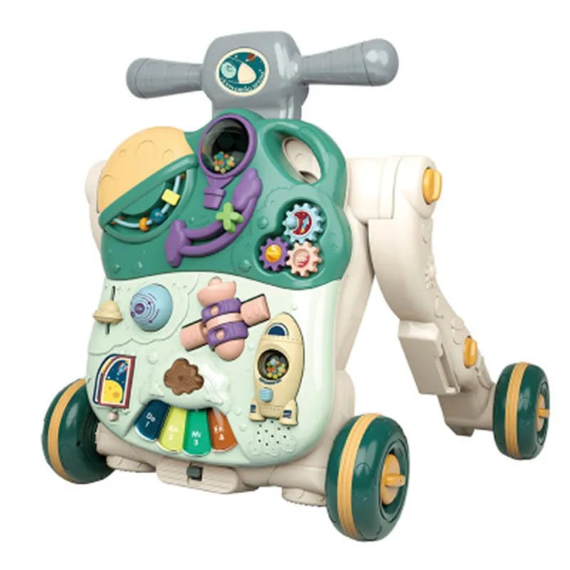 

Amazon hot selling 4In1 Baby Walker Bike Plastic Baby Toy Playing Table Leg Correcting Learning Walking Wholesale, Red/green