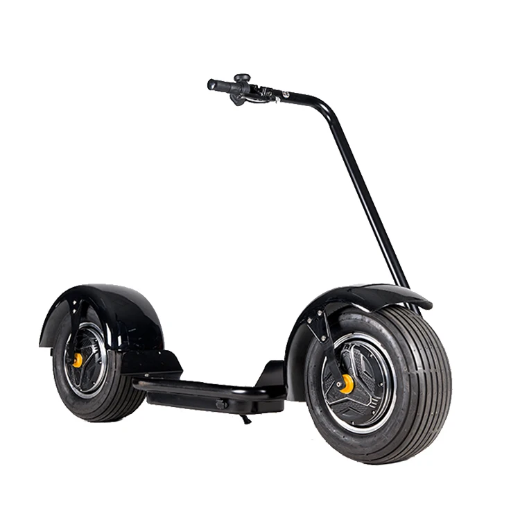 

The factory sells single-person electric vehicle with 10 inch inflatable tire, portable and light electric flat car 2 wheels