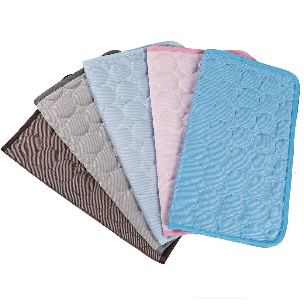 

i@home washable breathable play cold waterproof ice sleeping dog cooling pet cool floor mat, Blue/pink/coffee/light blue/grey