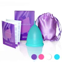 

New High Quality Reusable Lady Period Silicone Sterilizer Eco Organic Copa Menstrual Cup