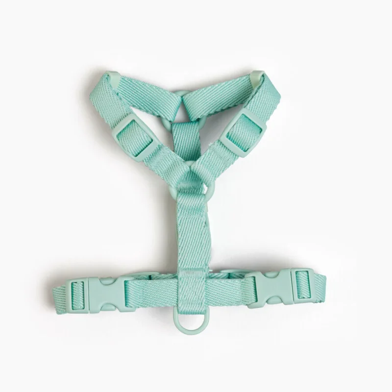 

Macaron Woven Tape Pet Harness Light Puppy Strap Adjustable Dog Harness Christmas Present