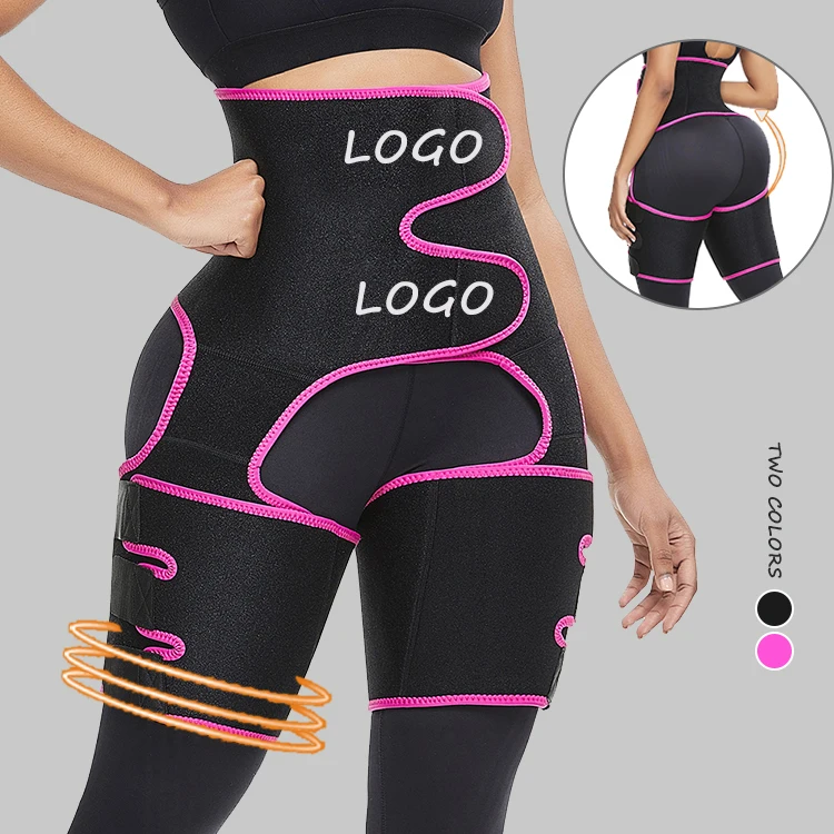 

Custom Plus Size Sweat Butt Lifter Waist Trainer Private Label Neoprene Thigh Eraser Shapers, As shown
