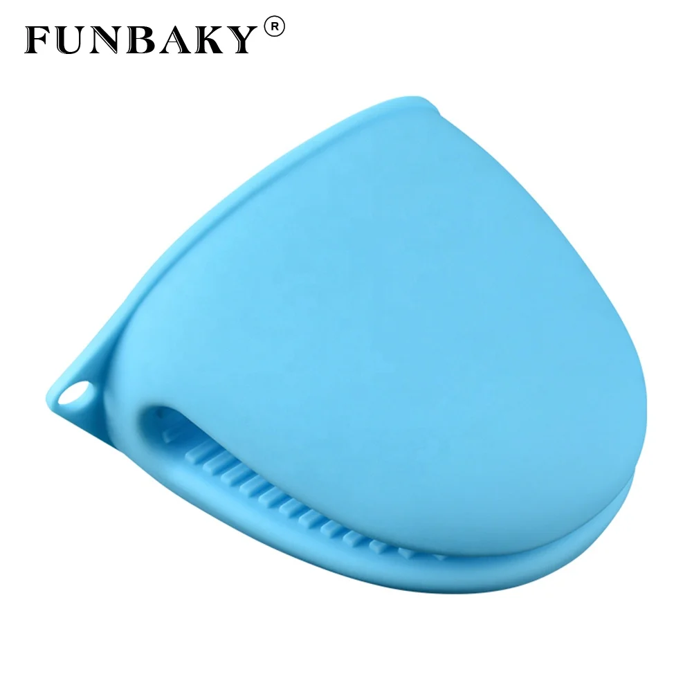 

FUNBAKY JSC2740 Newest cheap price wholesale silicone material heat resistant cooking gloves oven mitt heatproof pot holder, Customized color
