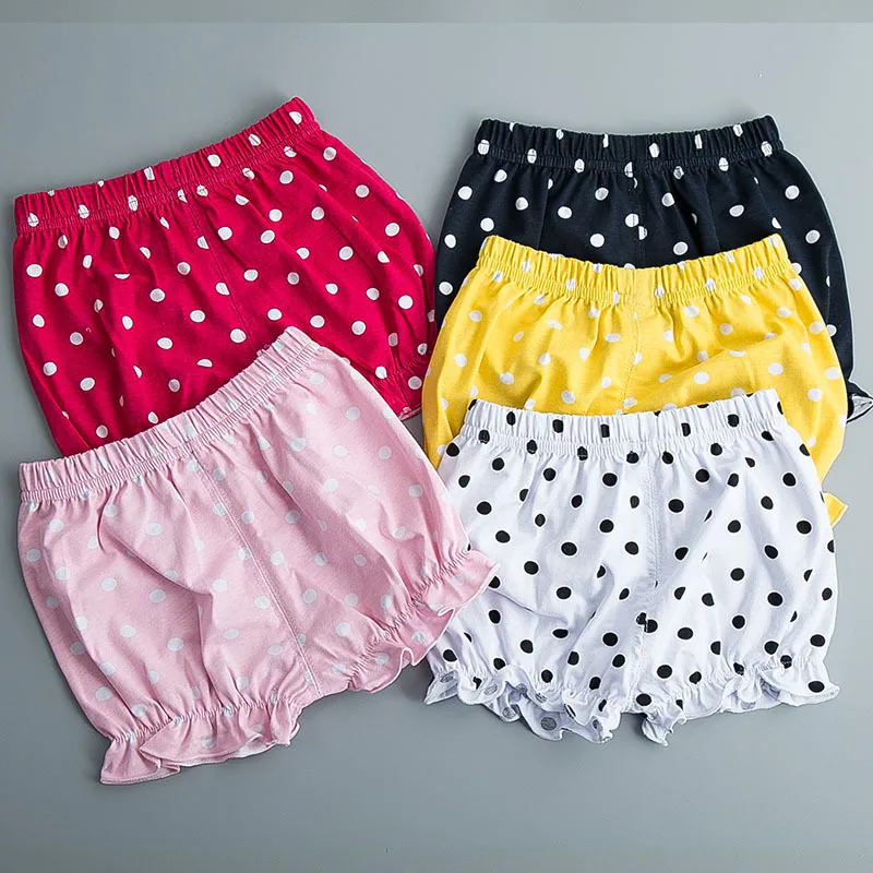 AYIYO 2pcs Baby Infant Bloomer Shorts Floral Dots Loose Cute Harem Pants for Boys Girls … 
