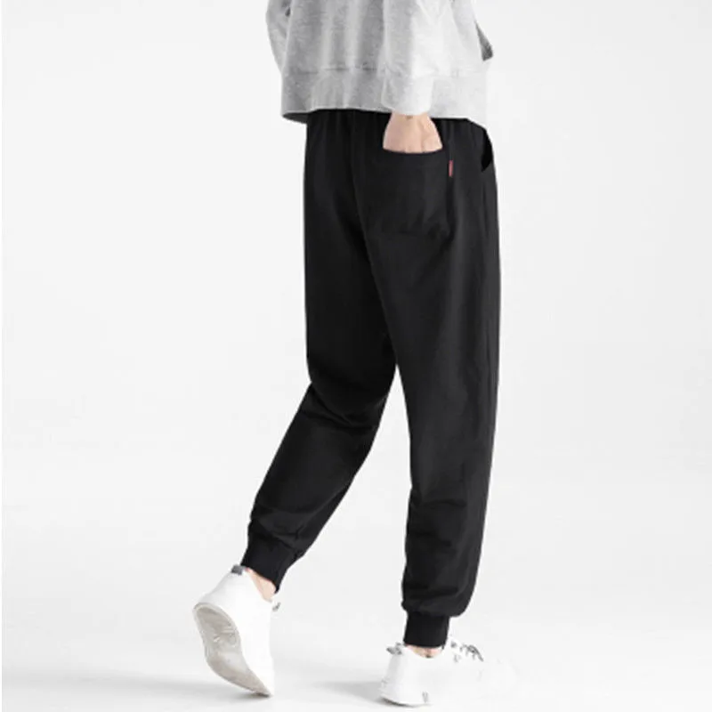 

Huayida Drop Shipping Winter Mens Cotton Casual Pants With Elastic Ankles Sweatpants Men's Sports Track Pants, Customized colors