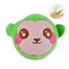 new design custom round microbead stuffing emoji zoo 3d bear mini stuffed plush toy animal