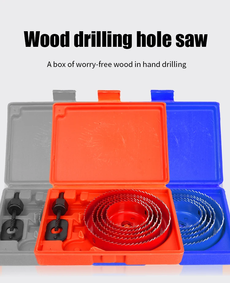 Wood Hss Bimetal M42 Hole Saw Kit Set Metal Hole Drill Bit Set Buy