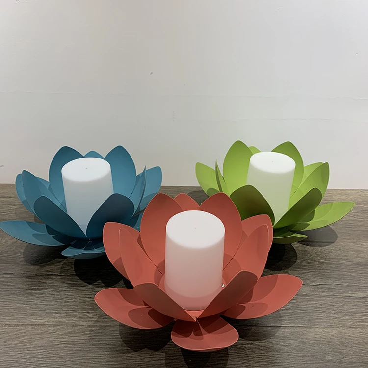 2020 amazon hot sale water lily shape decorative solar garden lights