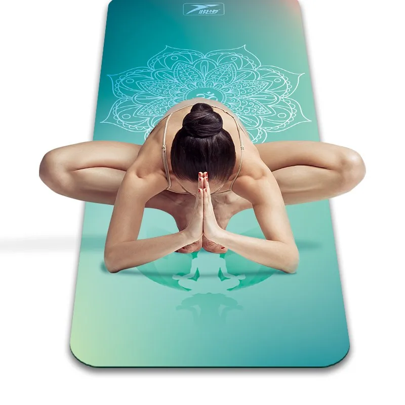 

Printed Yoga Natural Rubber  Anti Slip Foldable Goodgrip Exercise For Fitness Pilates Gymnastic Travel Mat, As show