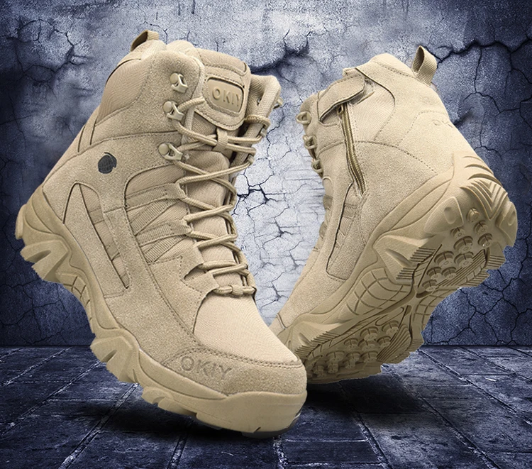 Cheap fashionable light rubber military boots italian mens waterproof safety shoes for work