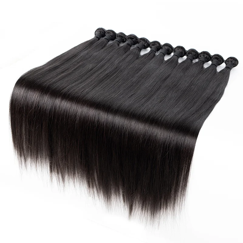 

Letsfly High Quality 10A Silky Straight Hair Bundles Human Virgin Hair Weave Brazilian Remy Hair Extensions Free Shipping