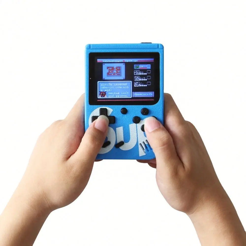

Console Box with 1 2 Game Players Gamer 400in1 500in1 800in1 Handheld Retro Video Game, Red white blue black yellow