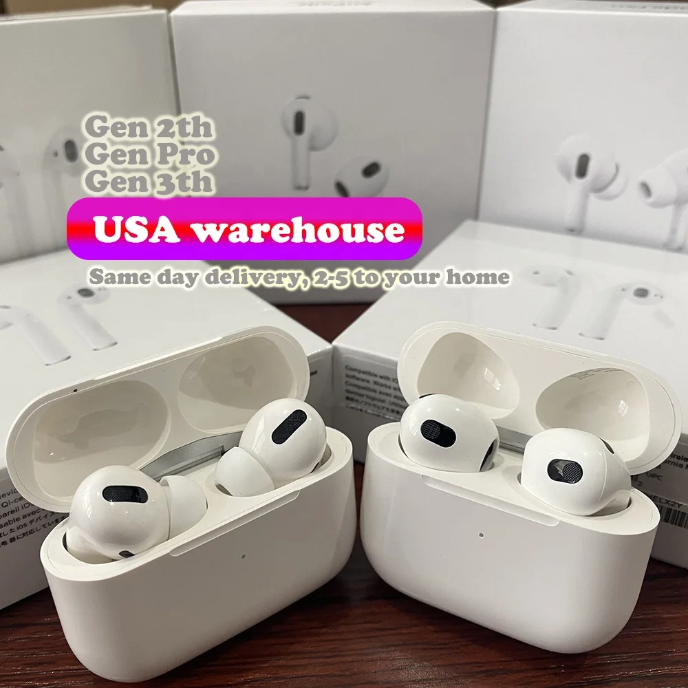 

US Warehouse Logo Top Best Quality 2rd Pro 3rd Generation Wireless Earphone Earbuds