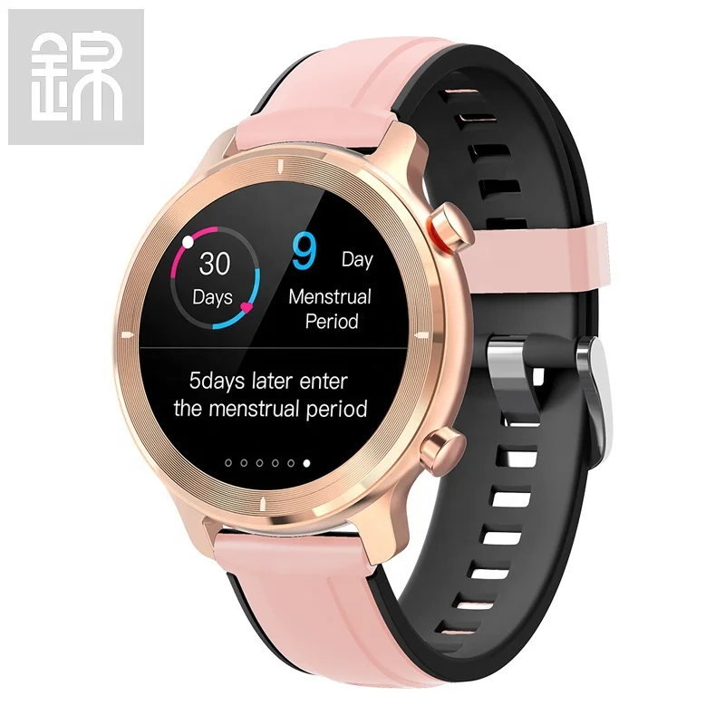 

JY-Mall Smartwatch R4 Female Physiological Period Reminder 1.3inch IPS Round Screen GPS Sport Health Tracking smart Bracelet, 3 colors