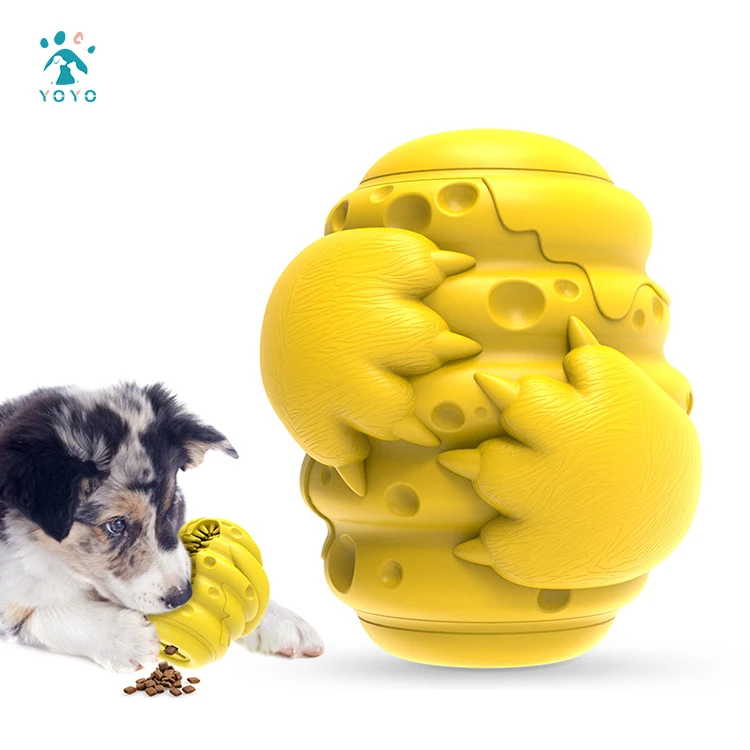 

Amazon Hot Sale Bear's Paw Leaking Ball Pet Dog Interactive Molar Toy Dog Toothbrush Chew Indestructible Toy, Customized color