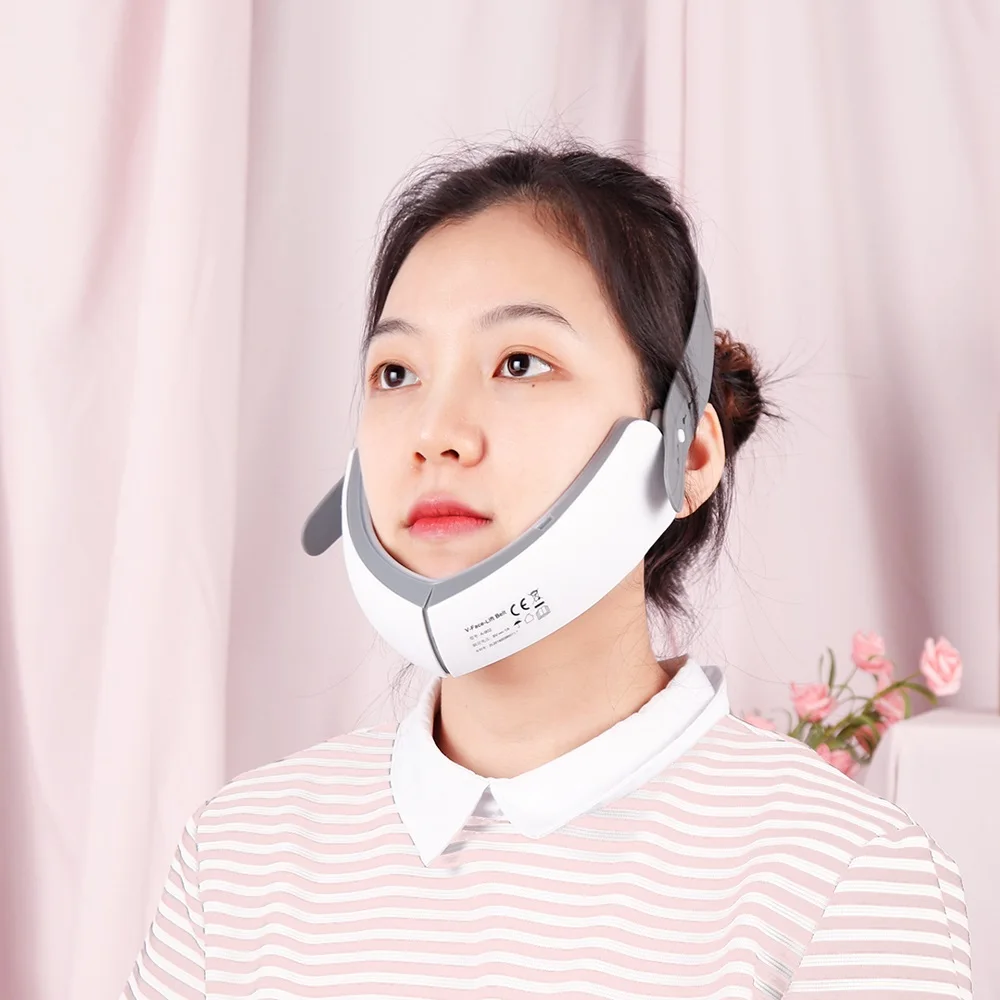 

v face belt beauty face device face lifting massager v-lifting, White
